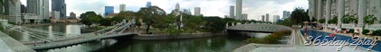 Fullerton Hotel Swimming Pool with Singapore River in full view