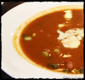 Black Earth Tomato Soup with fresh diced tomatoes