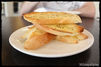 Black Earth Garlic Bread slices