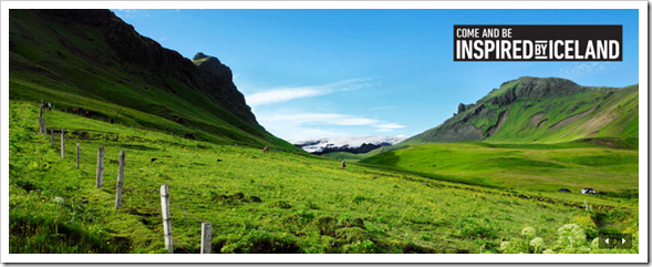 Vast green iceland