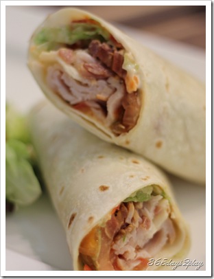 Room Turkey BLT wrap