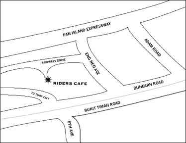 Map of Riders Cafe