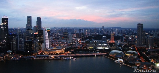 View of Singapore from the Marina Bay Sands SkyPark