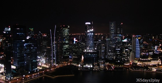 Night view of Singapore from the Marina Bay Sands SkyPark