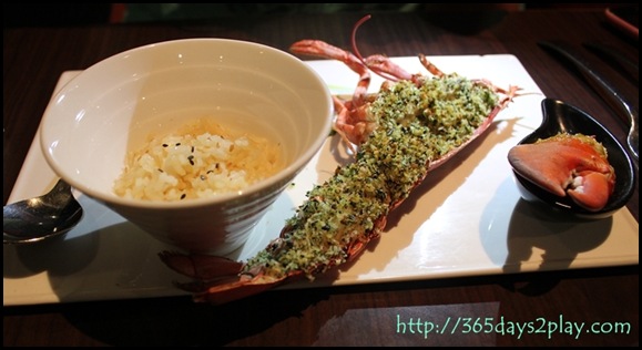 Dozo - Lobster Gratin, Pumpkin Puree and Asparagus Tips