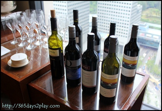 Conrad Executive Lounge - A wine for you Madam