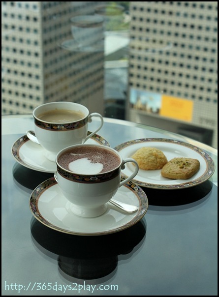 Conrad Executive Lounge Hot Chocolate and Latte (2)