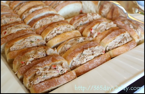 Conrad Executive Lounge Tuna Finger Sandwiches