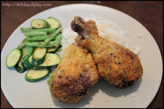 Grilled crumbed chicken