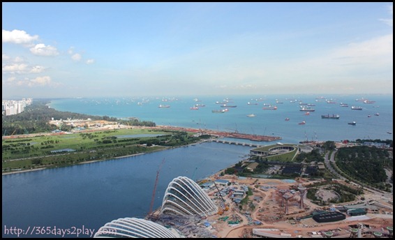 View from Marina Bay Sands SkyPark