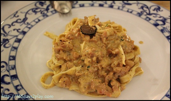 Pietra Santa - Tuscan Spaghetti with Sausage and Truffle