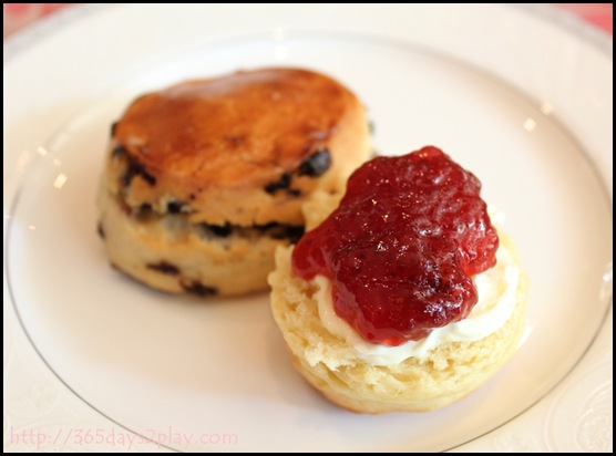 Regent Hotel Weekend Afternoon Tea - Scone with clotted cream and jam