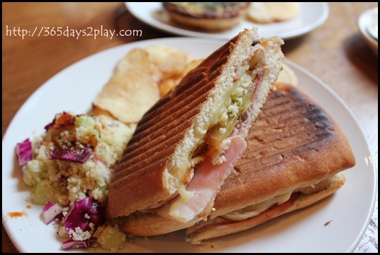 Group Therapy Coffee - Grilled Smoked Ham Panini