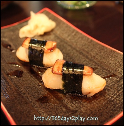 Kinki - Foie Gras & Scallop Sushi (3)