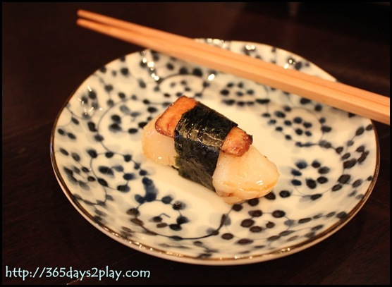 Kinki - Foie Gras & Scallop Sushi