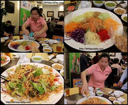 Thai Village @ Leisure Park - Prosperity Yu Sheng with special Wasabi Sauce