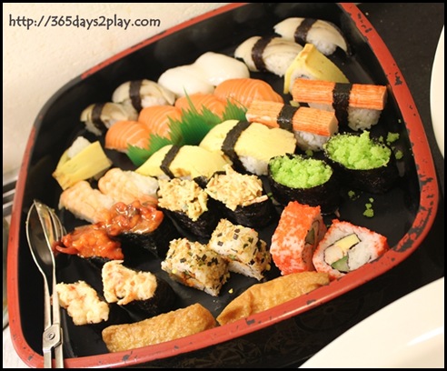 Grand Park City Hall - Assorted Sushi and California Maki platter