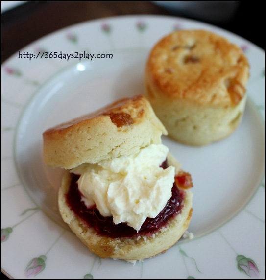 Shangri La Rose Veranda - Scones with Whipped Cream and Jam