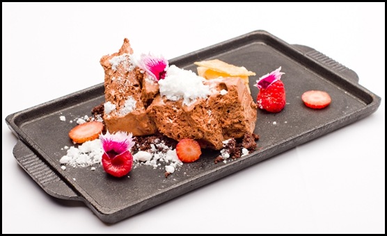 Halia Dessert - Solid Chocolate Air & White Truffle Snow