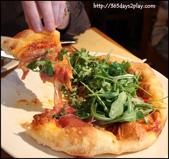 Pizzeria Mozza - Parma ham, Rucola and Mozzarella Pizza
