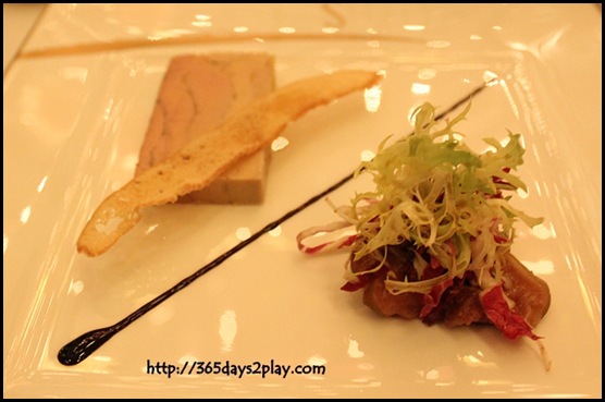 Brasserie Les Saveurs - Foie Gras Terrine - Duck Foie Gras Terrine and Roasted Figs with Balsamic vinegar and Mesclun Salad (2)