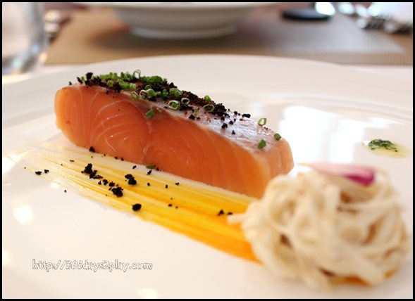 Boathouse - Petuna Ocean Trout with celery root remoulade, sauce rouille