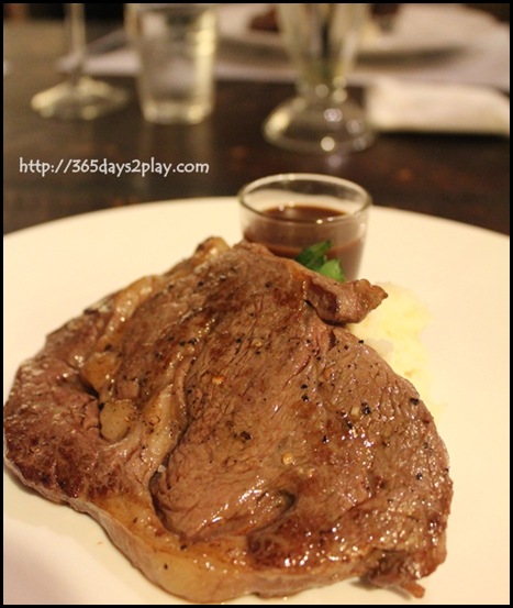 Laurent Bernard Chocolatier - Grilled Rib Eye steak with Guanaja chocolate orange sauce