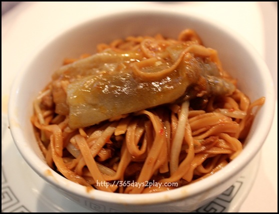 Lunch Wedding at Min Jiang @ one North - Braised 'Mee Pok' Noodles with Shredded Duck in XO Chilli Sauce