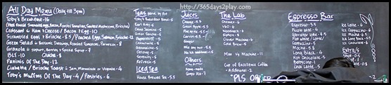 Toby's Estate Menu