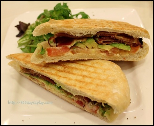 Room.Coffee.Bar - Bacon Avocado and Tomato Panini Sandwich $10