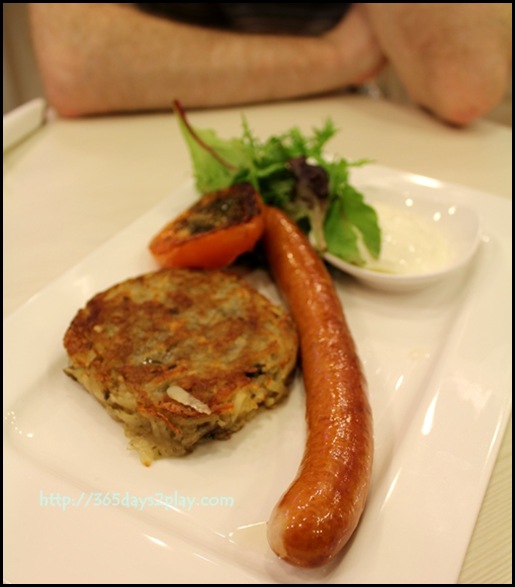 Room.Coffee.Bar - Rosti with Cheesy Chicken Sausage $10