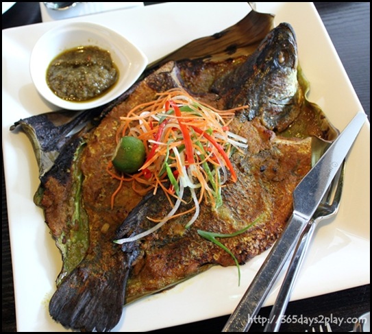 Rumah Rasa - Ikan Bakar Rumah Rasa (Charcoal Grilled Red Snapper topped with Rumah Rasa's Homemade Spicy Sauce) $28