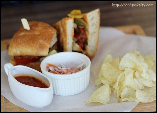 Cafe Crema - Mediterranean Vegetable Sandwich $17 (3)