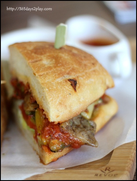 Cafe Crema - Mediterranean Vegetable Sandwich $17 (4)