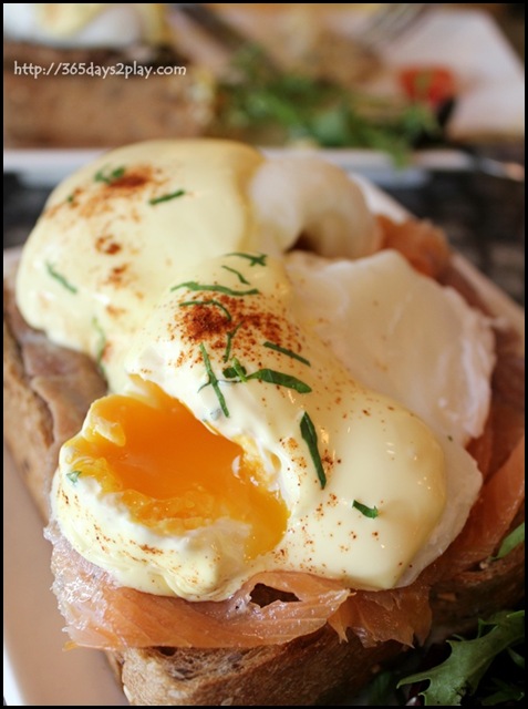 Chock Full of Beans - Eggs Atlantic (Eggs Benedict with Smoked salmon instead of ham)