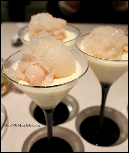 Covelli Italian Bistro - Lychee Champagne Panna Cotta