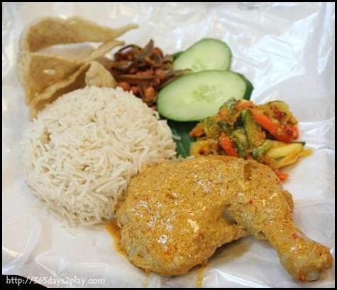 Supertree Dining Hill Street Coffee Shop - Signature Kampong Rendang Chicken Nasi Lemak $8.90