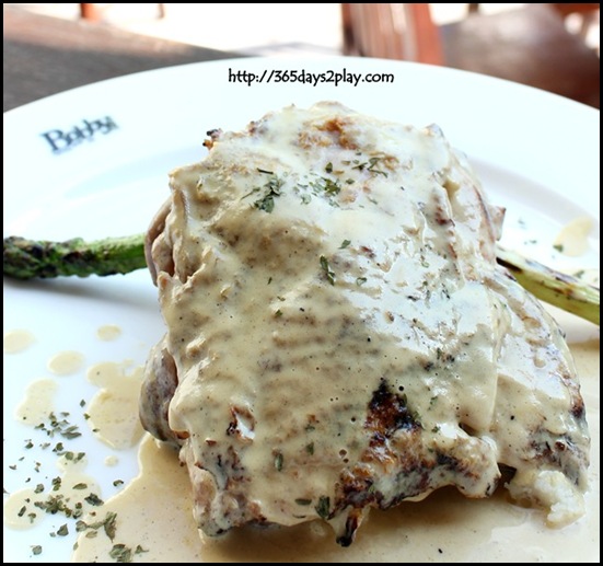 Bobby's Taproom.Grill.Ribs - Chicken Dijonaise (Chargrilled boneless chicken served with creamy dijon mustard sauce and sides of mash potato and daily vegetable) $25 (2)
