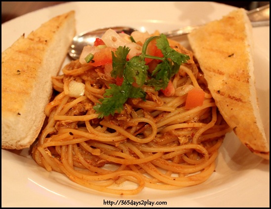 Hard Rock Cafe - Chilli Crab Spaghetti $26  