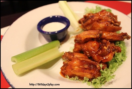 Hard Rock Cafe - Hickory Smoked Chicken Wings with choice of Classic Rock, Heavy Metal or Tangy BBQ Sauce.