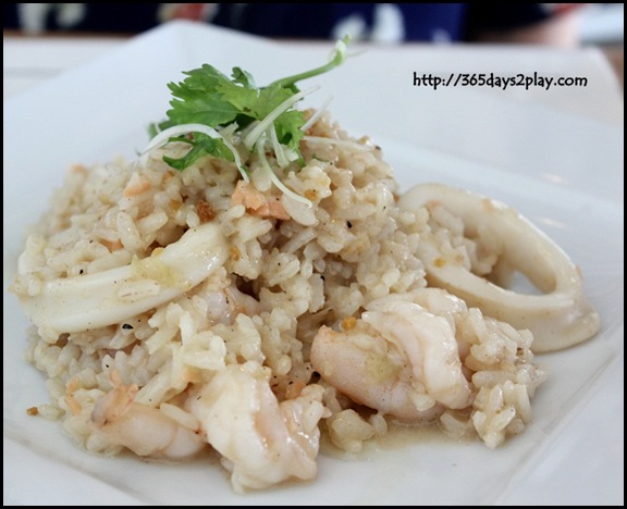 Food For  Thought - Calamari, Prawn and Salmon Risotto