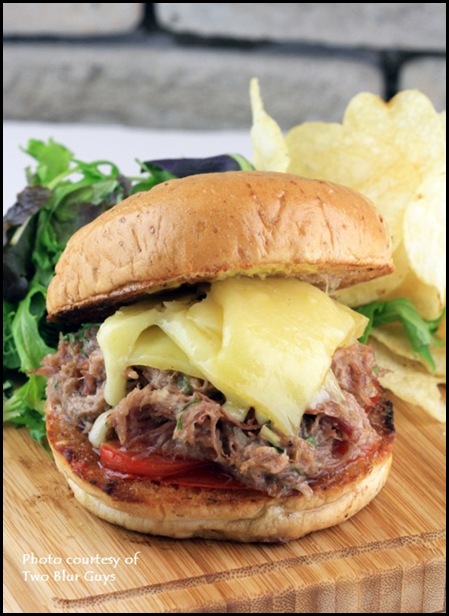 Two Blur Guys - Duck Rilette Burger $10.50