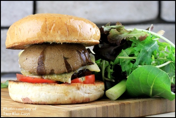 Two Blur Guys - Portobello Mushroom Burger $9.50