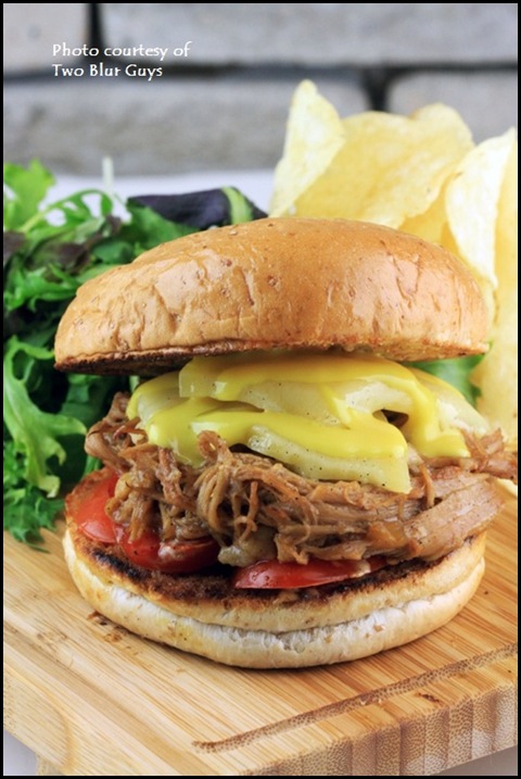 Two Blur Guys - Pulled Pork Burger $11.50