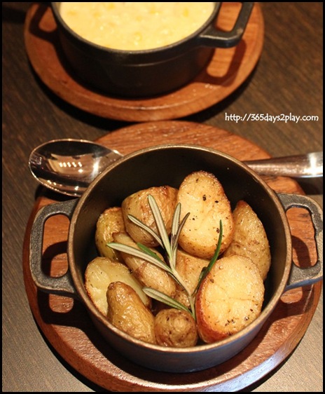 Wooloomooloo - Sauteed Kipfler Potatoes $14 and Creamy Corn $12