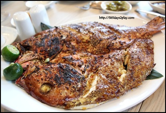 Boxing Crab Seafood Restaurant - Charcoal grilled marinated red snapper