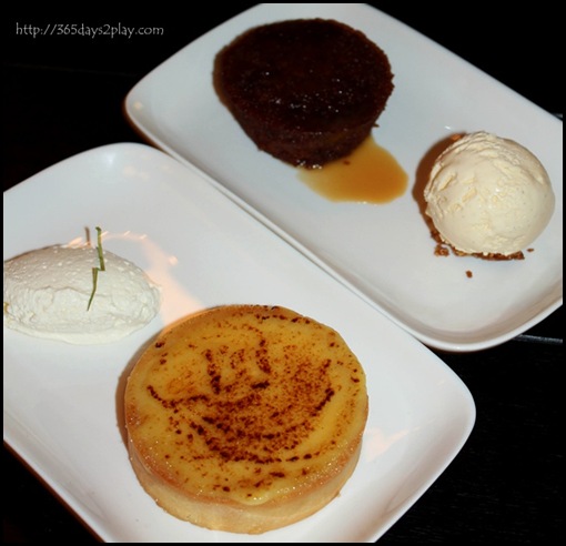 Marmalade Pantry at the Stables - Sticky Date Pudding and Lemon Brulee Tart ($14 each)