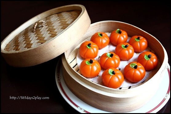 Grand Park Hotel CNY - Steamed Mini Pumpkin Dumpling with Green Bean Paste