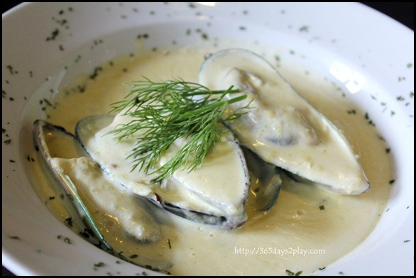 STREET 50 - Mouclade Mussels (NZ mussels with fresh herbs and white wine in a creamy egg sauce brought back to fashion by Nigella) $14 (2)