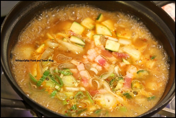 Bornga - Chadol Duenjang Jjigae (a traditional Korean soybean paste stew with beef; $16)